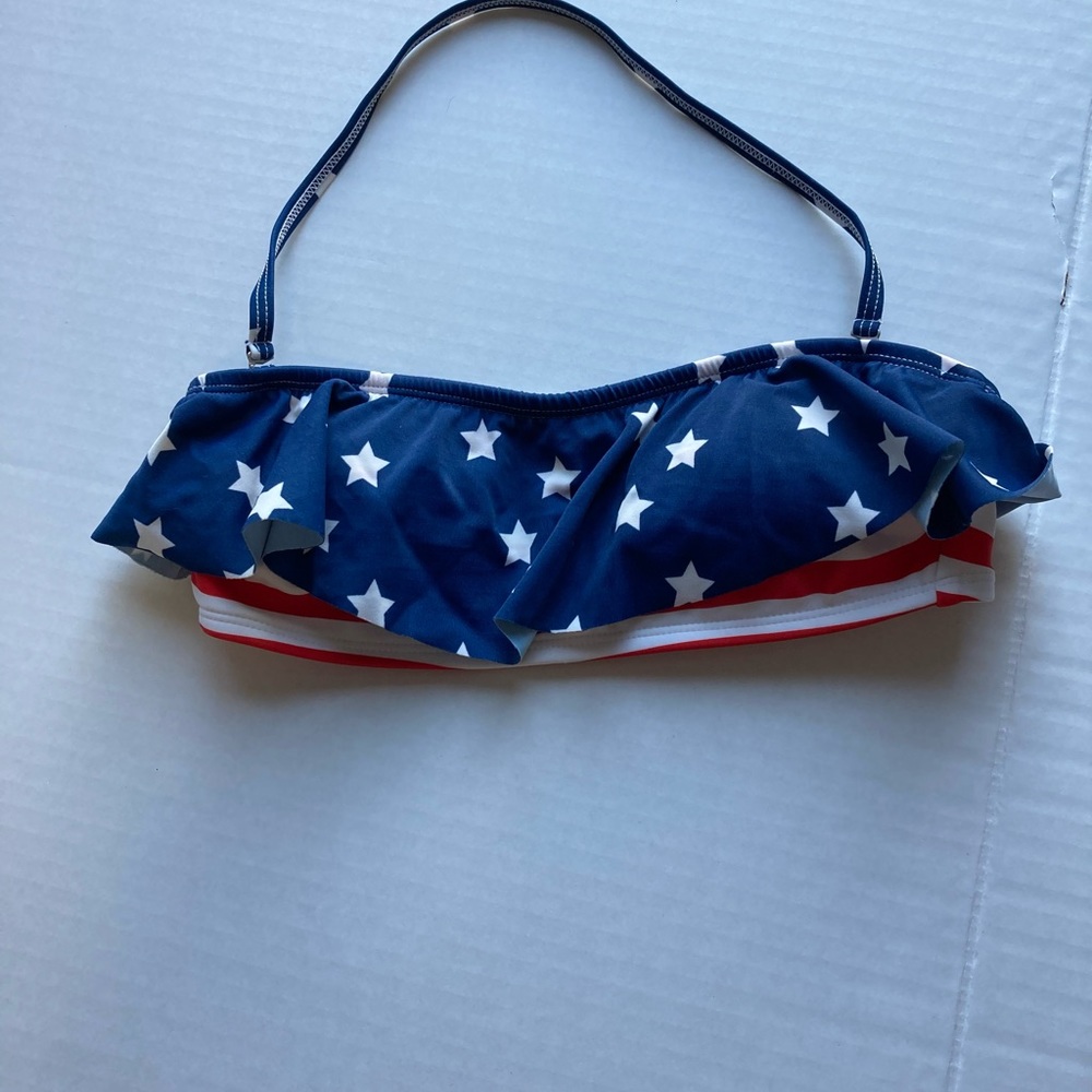 Kirra USA American Flag bikini top‎ with straps